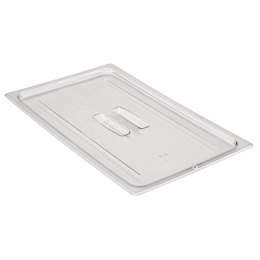 Cambro Camwear 10CWCH135 Clear, Polycarbonate, Flat Lid (Full Size) Cambro Camwear 10CWCH135 Clear, Polycarbonate, Flat Lid (Full Size)