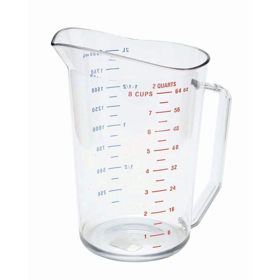 Measuring Cup, Clear, 2 Qt / 1.9 L Measuring Cup, Clear, 2 Qt / 1.9 L