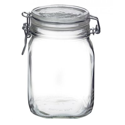 FIDO GLASS JAR 1L WITH GASKET FIDO GLASS JAR 1L WITH GASKET