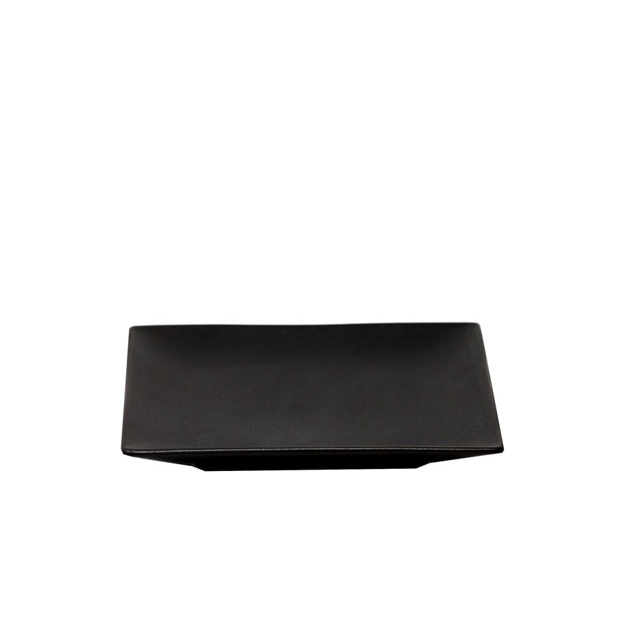 Azia Square Plate 6.4" , Black Azia Square Plate 6.4" , Black