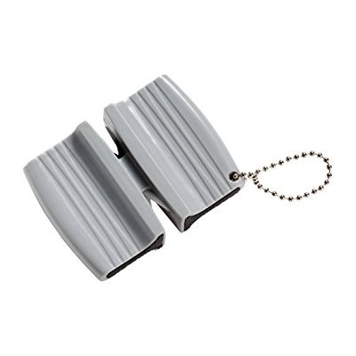Keychain Dual Sharpener, Plastic, Gray Keychain Dual Sharpener, Plastic, Gray