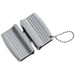 Keychain Dual Sharpener, Plastic, Gray Keychain Dual Sharpener, Plastic, Gray