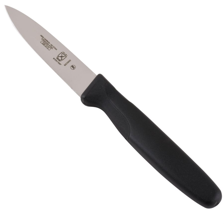 Paring Knife, Spear Point, Black Handle, 3" Blade Length Paring Knife, Spear Point, Black Handle, 3" Blade Length