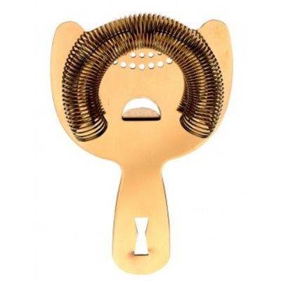 HEAVY DUTY BAR STRAINER - GOLD PLATED HEAVY DUTY BAR STRAINER - GOLD PLATED