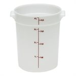 Cambro RFS4148 4 Qt. Round Food Storage Container - White Cambro RFS4148 4 Qt. Round Food Storage Container - White