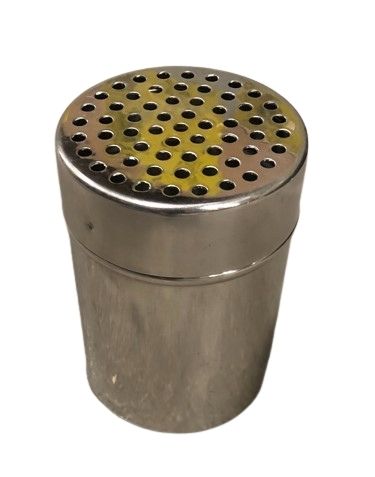 Cheese/ spices shaker in stainless steel, large holes Cheese/ spices shaker in stainless steel, large holes