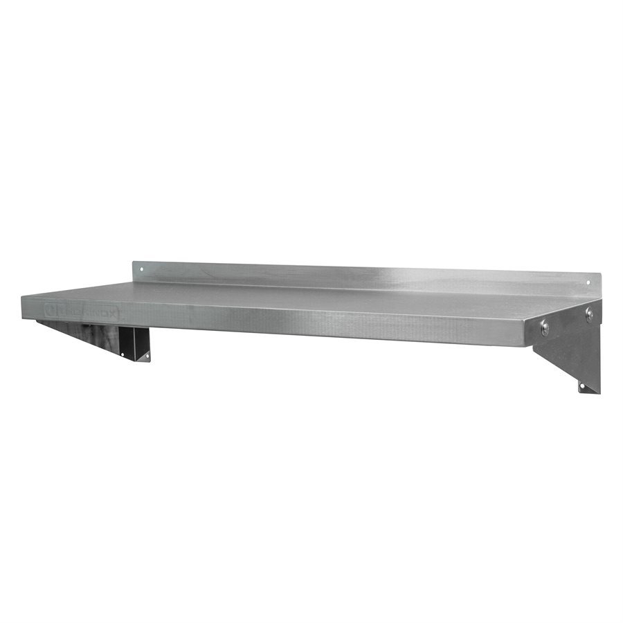 Tablette Murale Solide en Acier Inoxydable 18-Gauge 430 16po. × 48po.