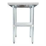 18-Gauge 430 Stainless Steel Work Table 30" × 60" , With Stainless Steel Undershelf and Legs 18-Gauge 430 Stainless Steel Work Table 30" × 60" , With Stainless Steel Undershelf and Legs