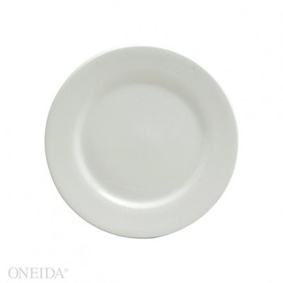 Plate, Round, Wide Rim, Buffalo Bright White, 6.25" Dia, 3Dz Plate, Round, Wide Rim, Buffalo Bright White, 6.25" Dia, 3Dz