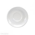 Saucer, Round, Buffalo Bright White, 6" Dia, 3Dz Saucer, Round, Buffalo Bright White, 6" Dia, 3Dz