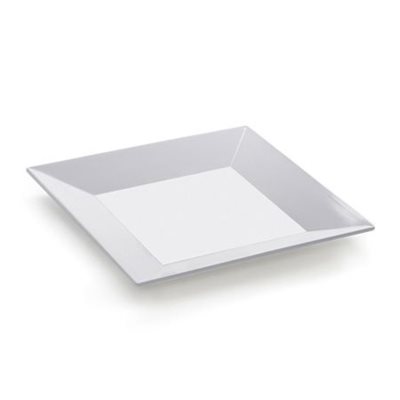 Plate, Square, Melamine, White, 6 x 6" Plate, Square, Melamine, White, 6 x 6"