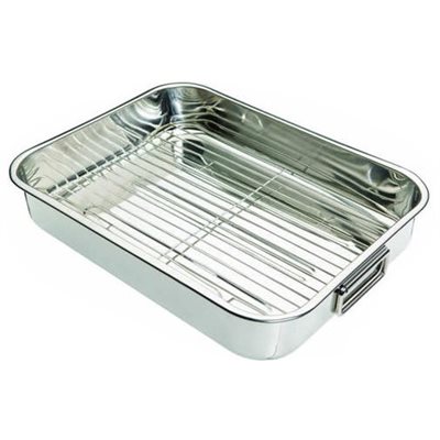 Roasting Pan w/ Grill, Heavy Duty, 40 CM / 0.7 MM Roasting Pan w/ Grill, Heavy Duty, 40 CM / 0.7 MM